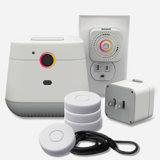 Nomo Smart Care Remote Home Medical Alert System, Custom Alerts w/App Activity Log, Fall Detection for Seniors w/Call Button, 24/7 Fast Emergency Contact, WiFi Connected, Elderly Health Device