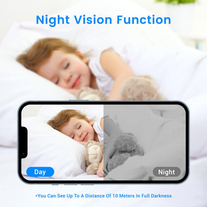 4K WIFI Home Security Camera Wireless Mini Indoor Hidden Spy Camera 4K HD With Night Vision Function, Motion Detection Application Built-in Battery Cat And Dog Camera For Home Security Dog Pet Camera