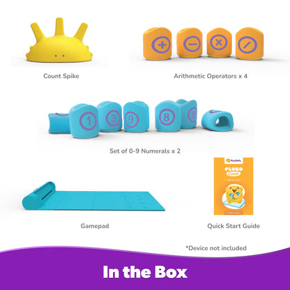 PlayShifu STEM Toy Math Game - Plugo Count (Kit + App with 5 Interactive Math Games) Educational Toy for 4 5 6 7 8 Year Old Birthday Gifts | Story-Based Learning for Kids (Works with tabs/mobiles)