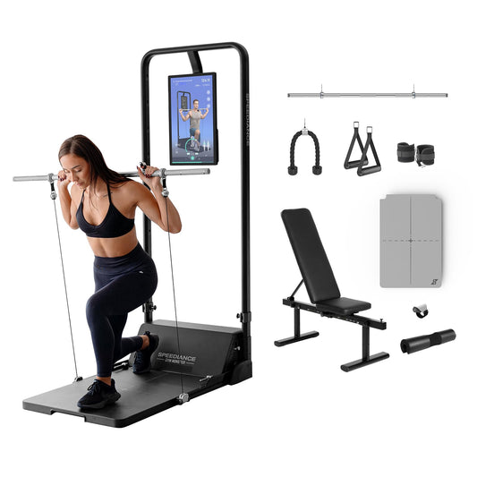 Speediance Home Gym Machine, Gym Monster Smart Home Gym System, Multifunctional Smith Machine, Full Body Strength Training Power Cage, All-in-one Cable Machine for Home Workout, Fitness Machine