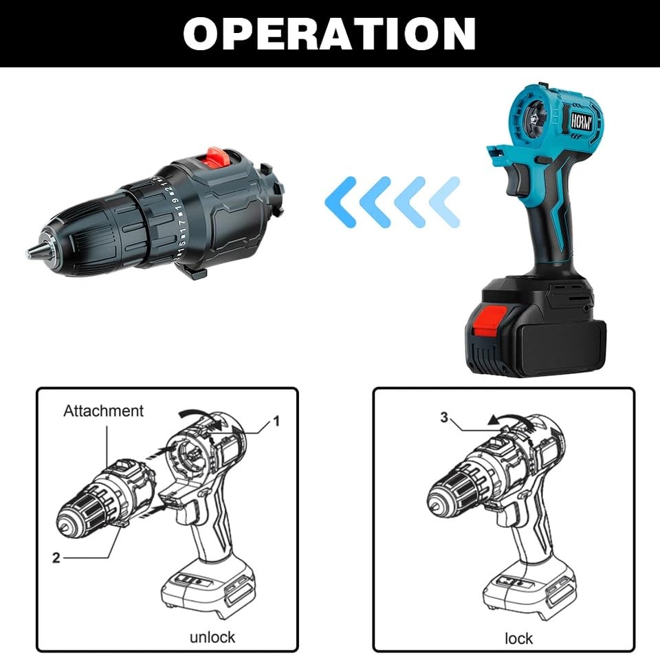 GOWE 20V Cordless Power Tool Combo Kit 20 Tool Set Brushless Multifunctional Electric Screwdriver Electric Saw Water Gun Polishing Machine Reciprocating Saw Swinging Chainsaw (Combo Kit 20 Tool Sets)