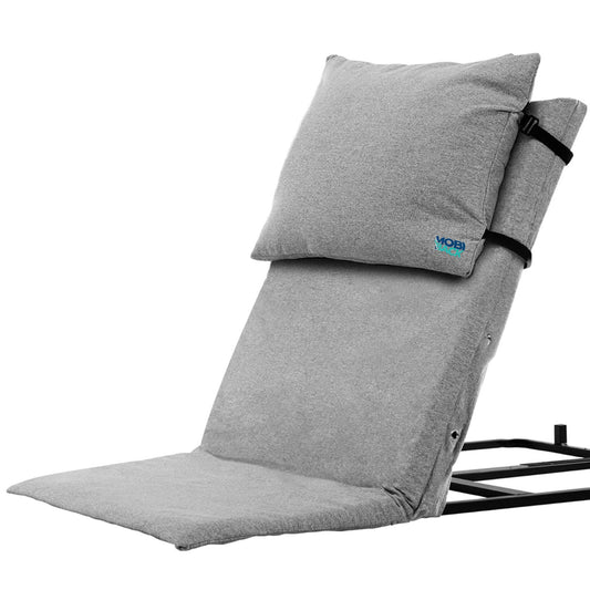 Electric Lifting Backrest for Bed by Mobi-Back, Medical Back Pillow with Electric Pump System, Electric Lifting Bed Backrest, Used by Pregnant Women, Elderly for Sit-Up In Bed - Gen 2.