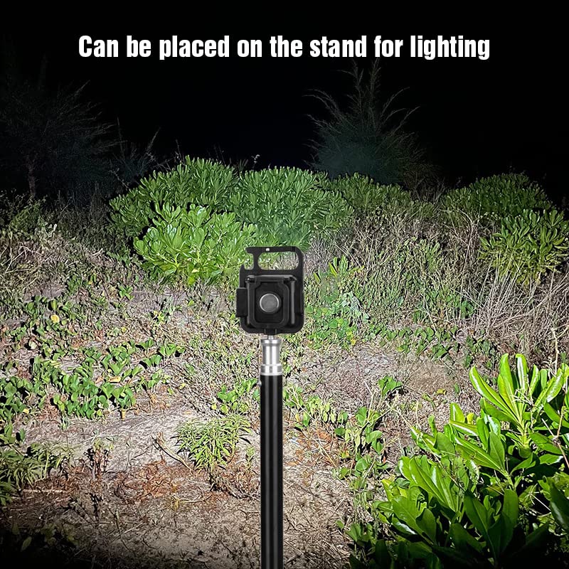 FFKQBH LED Flashlight Cob Keychain Work Light, Triple Light Flashlight with 3 Modes, EDC Purse Light, Rechargeable Flashlights for Home, Camping, Walking (4)