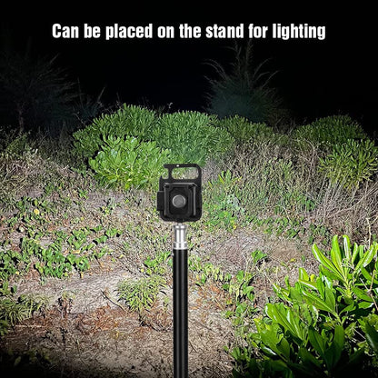 FFKQBH LED Flashlight Cob Keychain Work Light, Triple Light Flashlight with 3 Modes, EDC Purse Light, Rechargeable Flashlights for Home, Camping, Walking (4)