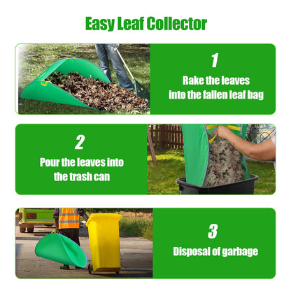 UQM Leaf Collector, Portable Pop Up Leaf Bags, Foldable Leaf Pick Up Tools Patent Number D1005635, Reusable Yard Garden Bags for Leaves Lawn Trash