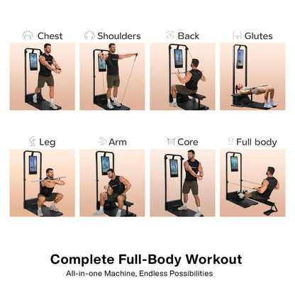 Speediance Gym Monster 2 Smart Home Gym, Upgraded AI-Powered Home Workout Machine, Multi-Functional Smith Machine, Full Body Strength Training Fitness Equipment, All-in-One Workout Station