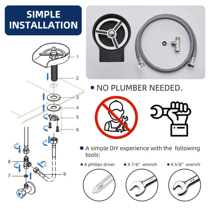 ZHIBAI Cup Washser for Sink Stainless Steel, Upgraded 10 360° High Pressure Jets Glass Rinser, Bottle Rinser for Rinse the Rim, Kitchen Sink Accessories, Sliver