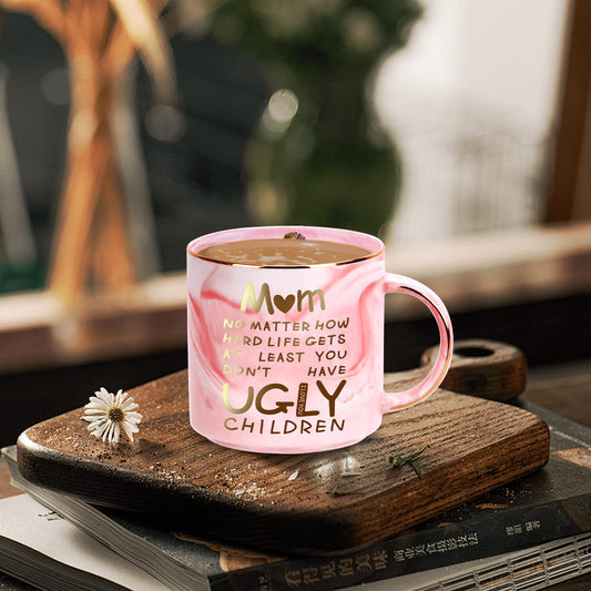Mothers Day Gifts for Mom from Daughter Son Kids,12oz Novelty Coffee Mug for Women,Funny Birthday Gifts for Mom Wife from Husband,Unique Retirement Anniversary Mothers Day Presents for Mama Stepmother