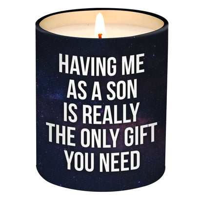 VIWIX Mothers Gifts for Mom from Son, Mothers Day Gifts from Son - Gifts for Dad from Son for Fathers Day - Dad Gifts, Mom Gifts from Son - Birthday Gifts for Mom, Dad Birthday Gifts Candle 10Oz