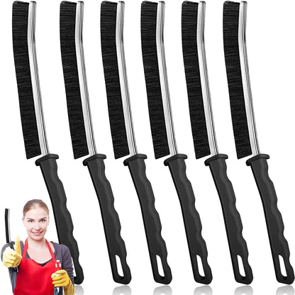 Crevice Cleaning Brush, New Multifunctional Gap Cleaning Brush Tool, Bathroom Gap Brush, Grout Cleaner Brush Hard Bristle Crevice Cleaning Brush,6Pcs