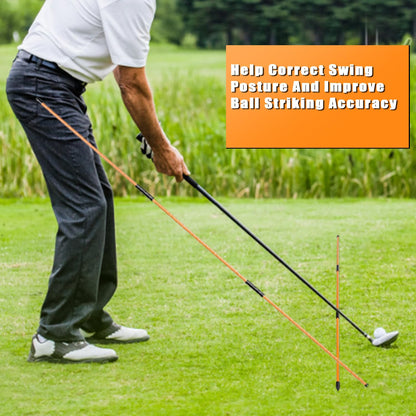 BIRDIEBLAST Professional Collapsible Golf Alignment Sticks, 48" Alignment Golf Stick Ideal for Aiming, Putting and Swing Practice (2)