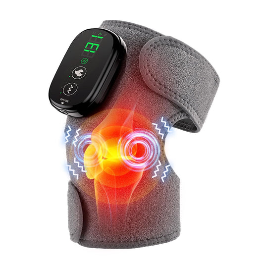 YUHUO Foot Massager with Heat, Knee Shoulder Elbow 3 in 1 Feet Massager, Heated Knee Massager, Shoulder Massager with Heat Vibration, 210 mins Battery, Cordless Portable, Touchscreen Control