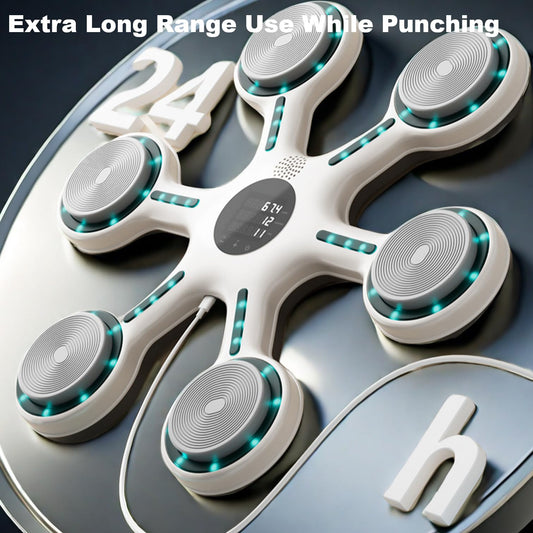 Music Boxing Machine, Smart Music Boxing Machine with Bluetooth, Home Wall-Mounted Training Gear, Boxing Training Punching Equipment with Gloves, Fitness and Reflex Improvement1