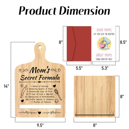 Mothers Day Gifts for Mom, Mom Gifts from Daughters, Mother's Day Gifts Ideas, Mom Birthday Gifts, Mothers Day Kitchen Gadgets, Cookbook Stand for Kitchen Counter, Recipe Cook Book Holder (with Card)