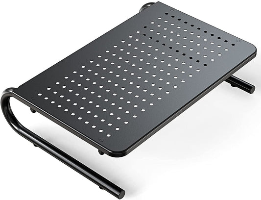 Monitor Stand Riser, Monitor Riser, Laptop Stand for Desk, Laptop Riser, Desk Organizer for Monitor, Laptop Shelf w/Vented for Screen, Computer Stand for Laptop, PC, Printer, for Home & Office
