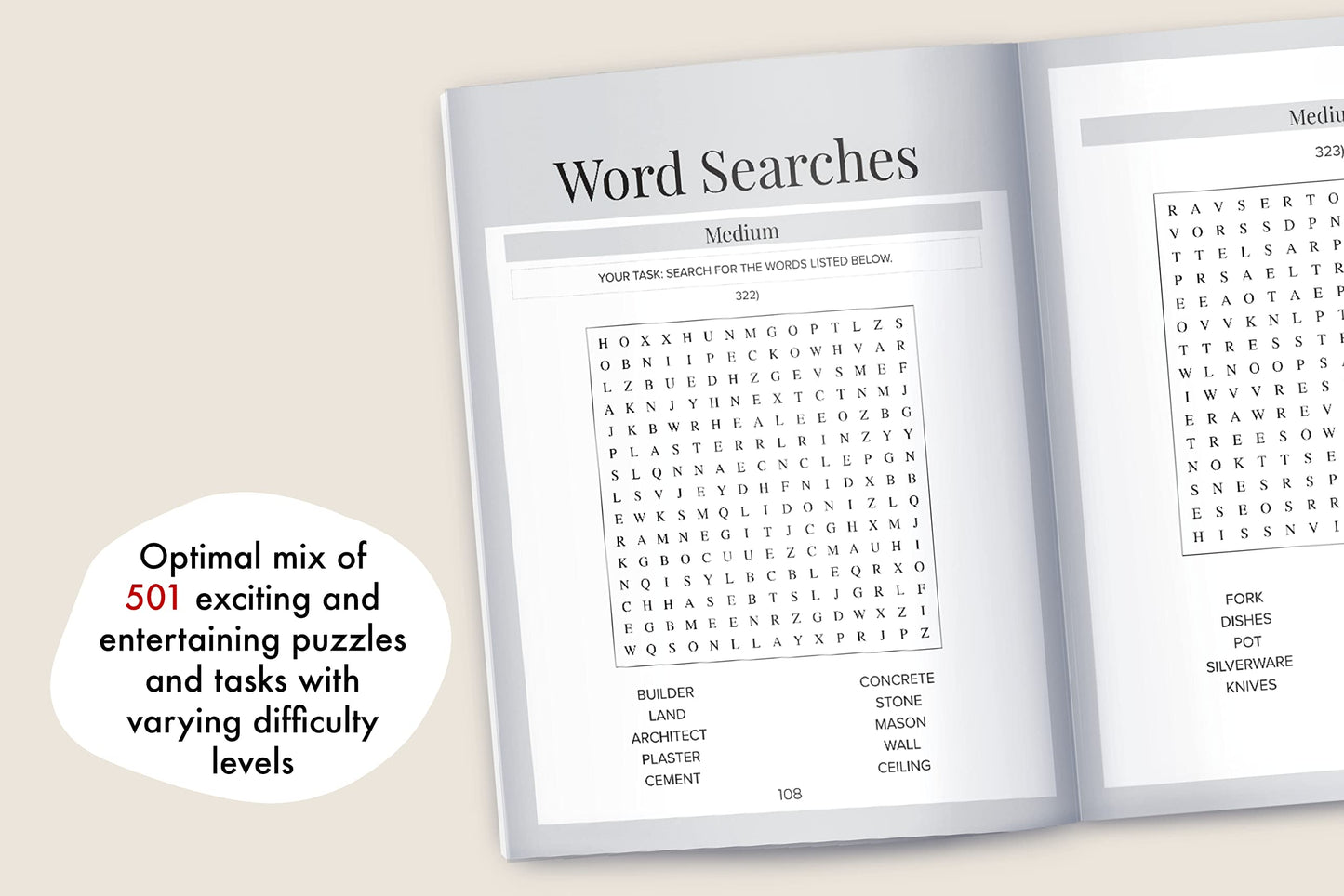 Memory Games for Seniors: A Large Print XXL Puzzle Activity Book with 501 Exciting and Funny Brain Exercises to Increase Cognitive Abilities [The Smart Senior Adult's Gift]