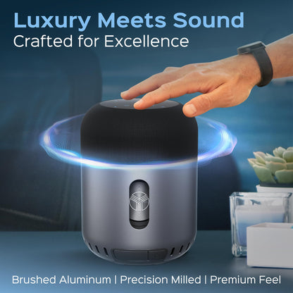 TREBLAB HD-360 Pro - Ultra High-Tech Bluetooth Speaker with 360° Surround Sound, 90W High-Powered 5-Driver System w/Subwoofer & 8 Bass Radiators, Portable Wireless Speaker for Home, Party, Outdoor