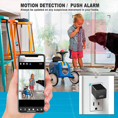 AES Spy Cameras 1080p WiFi USB Charger Phone Charging Brick Power Adapter HD Wireless Spy Camera Covert Hidden Wi-Fi Remote View Nanny Camera Spy Gadget (2021 QP-S9 Model)