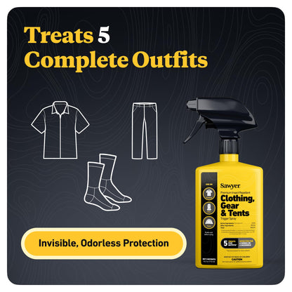Sawyer Products SP657 Premium Permethrin Insect Repellent for Clothing, Gear & Tents, Trigger Spray, 24-Ounce