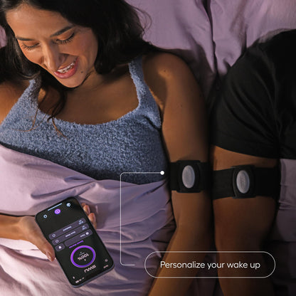 SilentWakeUp Wearable Silent Alarm Clock | Gradual Vibrating Wake-Up for Heavy Sleepers, Couples, and Students | Vibrating Alarm | Comfortable Mesh Armband | Wake Up On Time Without Disturbing Others