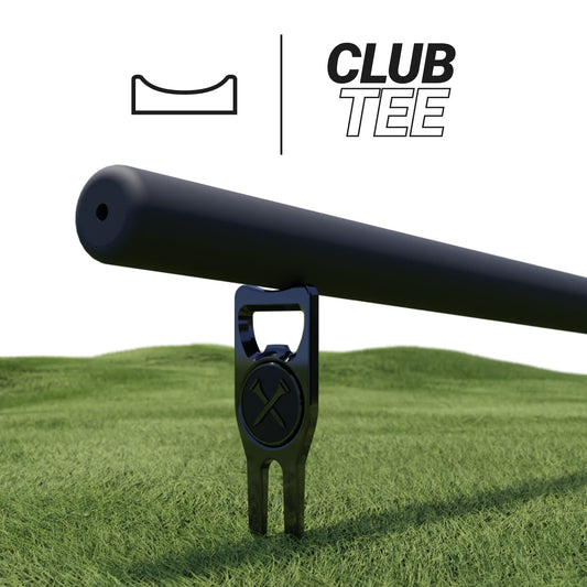 Blue Tees Golf 6-in-1 Premium Divot Tool & Ball Marker - Bottle Opener - Club Tee - Groove Cleaner - Putting Alignment - Designed to Be the Ultimate Tool for the Green - Black