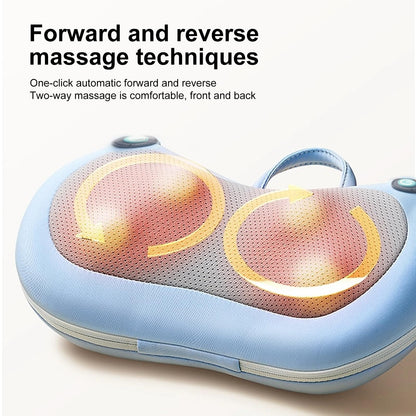 Mothers Day Gifts for Mom Wife,Neck Massager for Pain Relief,Birthday Gifts for Women Men Mom Dad,Shiatsu Back and Neck Massager with Heat,Deep Tissue Kneading 3D Electric Pillow(Blue)