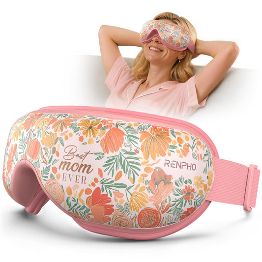 RENPHO Mothers Day Gifts for Mom, Eye Massager with Heat Birthday Gifts for Dad Women Men Her Him Eye Mask for Migraines, Eye Care, Migraine Relief