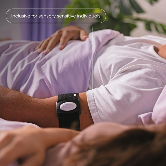 SilentWakeUp Wearable Silent Alarm Clock | Gradual Vibrating Wake-Up for Heavy Sleepers, Couples, and Students | Vibrating Alarm | Comfortable Mesh Armband | Wake Up On Time Without Disturbing Others