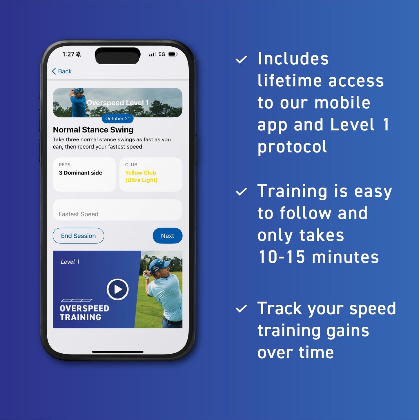 SuperSpeed Golf | Swing Speed Training System | Gain Swing Speed and 20 Yards | Speed Sticks™ used by Padraig Harrington | App Training Protocols