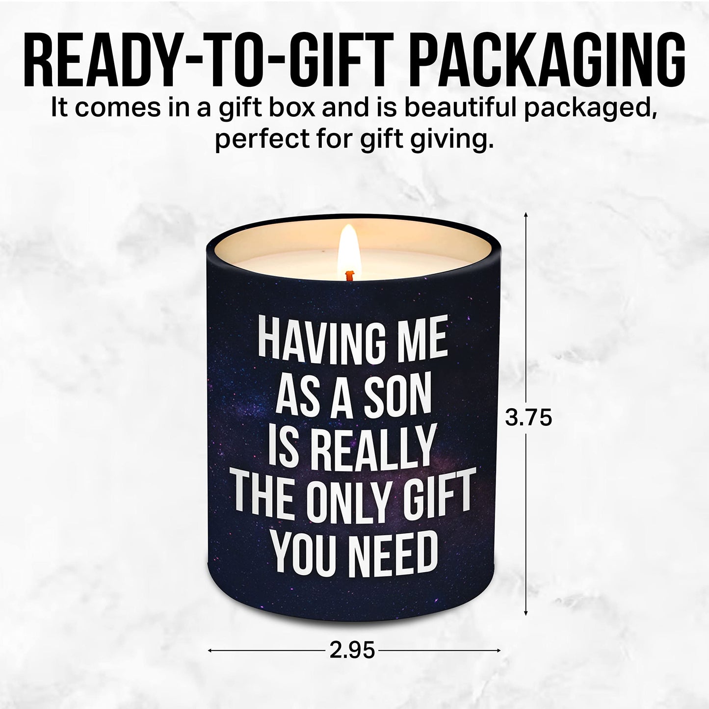 VIWIX Mothers Gifts for Mom from Son, Mothers Day Gifts from Son - Gifts for Dad from Son for Fathers Day - Dad Gifts, Mom Gifts from Son - Birthday Gifts for Mom, Dad Birthday Gifts Candle 10Oz