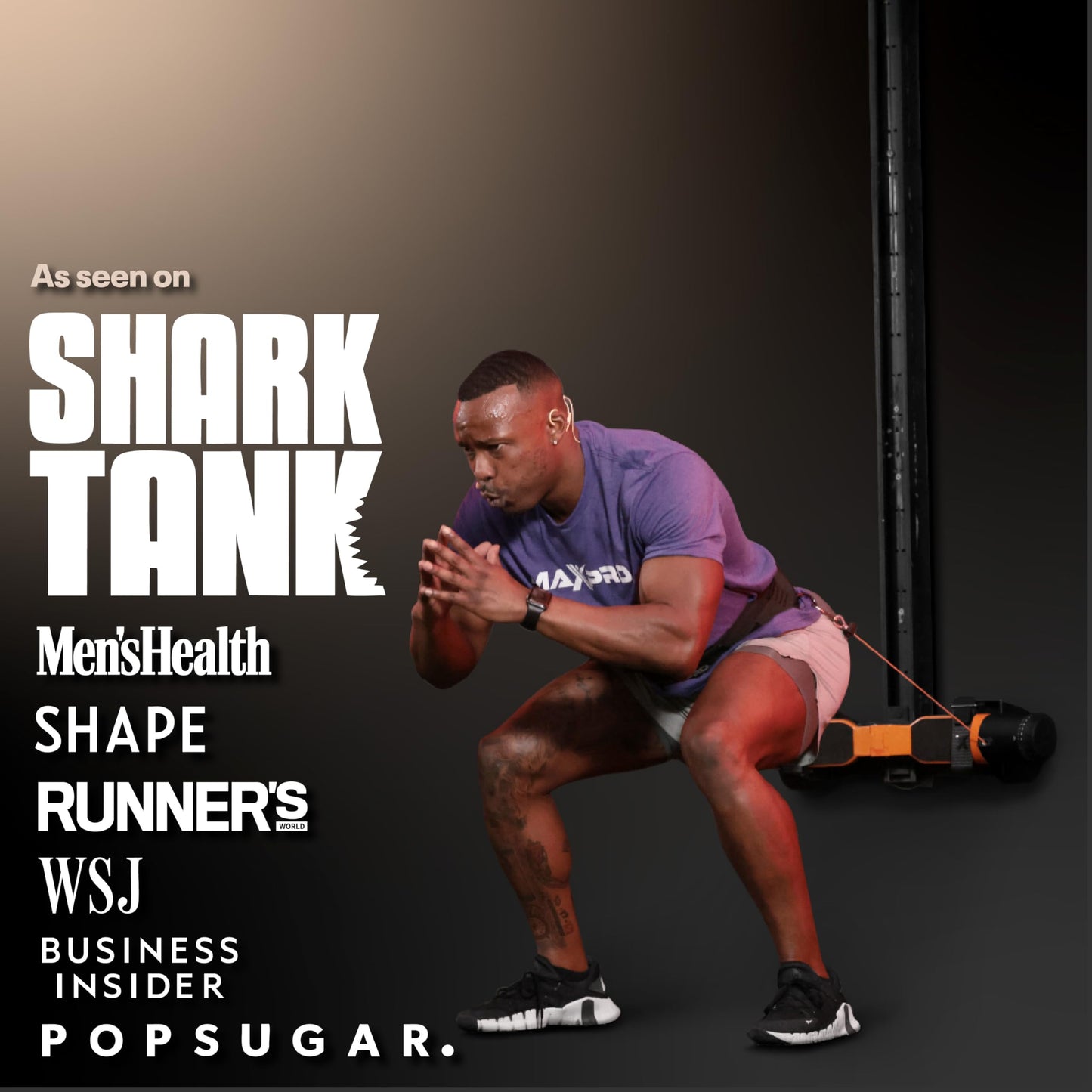 MAXPRO Fitness: Cable Home Gym | As Seen on Shark Tank | Versatile, Portable, Bluetooth Connected | 2-Year Warranty | Strength, HIIT, Cardio, Plyometric, Powerful 5-300lbs Resistance | Matte Black