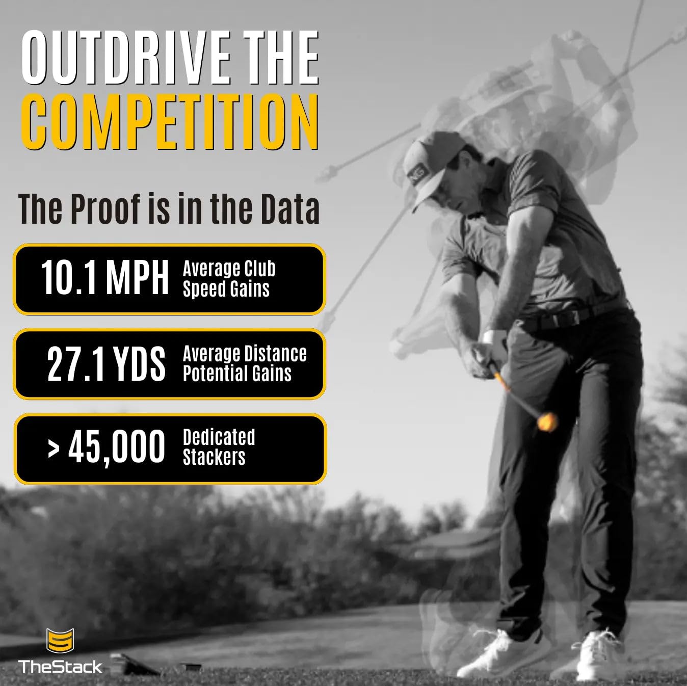 TheStack™ | Golf Swing Speed Trainer | Weighted Golf Training Aid | Golf Swing Trainer Golf Swing Training Aid | Golf Trainer Practice for Men and Women