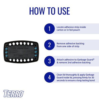 Terro T800 Garbage Guard Trash Can Insect Killer - Kills Flies, Roach, Maggots, Beetles, and Insects in Outdoor Garbage Can