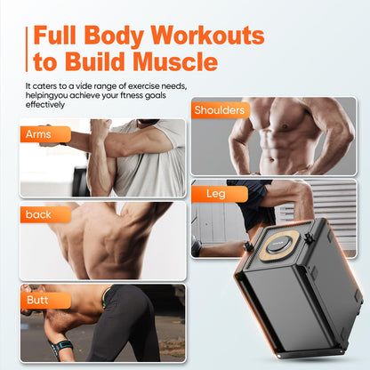 SR3 Pro Smart Home Gym Equipment ，Max 180lbs Resistance Portable Full Body Workout Cable Machine with Ambient Light,at Home Gym | All in One Gym for Travel | Foldable Gym & Home Exercise Equipment