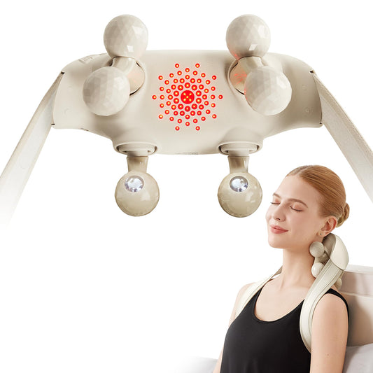 SKG Neck Massager for Pain Relief Deep Tissue FSA HSA Eligible Shiatsu Cordless Massager with Heat Neck and Shoulder Massage Mother Day Gift H7 Ultra