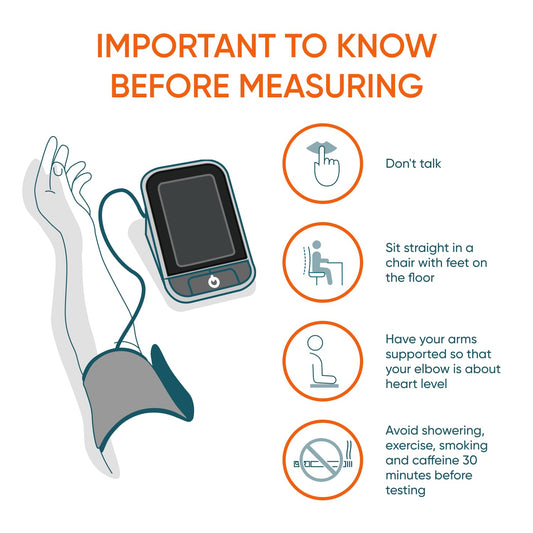 Dario Blood Pressure Monitor for Home Use Gen2 Automatic Machine, LCD Backlit Display, Large Adjustable Arm Cuff (8.75-16.5in) Smart Bluetooth App & Carry Case