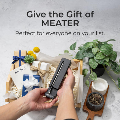 MEATER SE: Smart Bluetooth Meat Thermometer | Long-Range Wireless Probe for Oven, Grilling, Smoking, BBQ & Air Fryer | Dual Sensors & Guided Cook System | Black Charger
