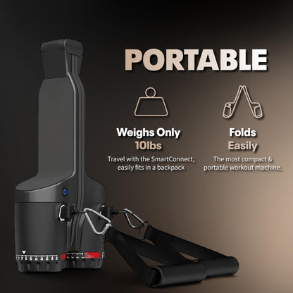 MAXPRO Fitness: Cable Home Gym | As Seen on Shark Tank | Versatile, Portable, Bluetooth Connected | 2-Year Warranty | Strength, HIIT, Cardio, Plyometric, Powerful 5-300lbs Resistance | Matte Black