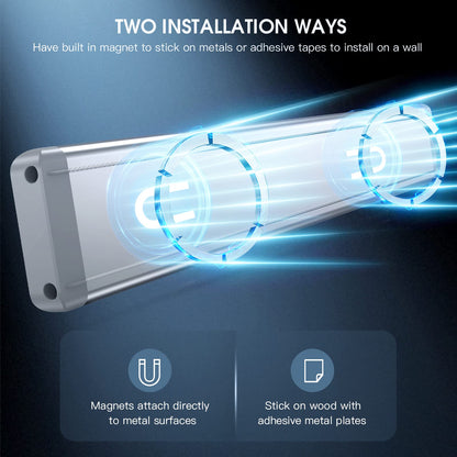 Under Cabinet Lighting,40 LED Rechargeable Battery Operated Motion Sensor Light Indoor, 2 Pack Magnetic Dimmable Closet Lights, Wireless Under Counter Lights for Kitchen, Stairs