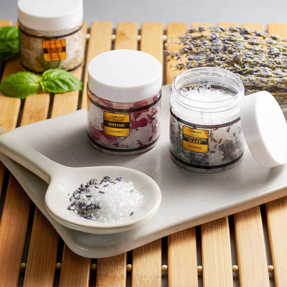 Epsom Bath Salts Gift Set, Relaxing Spa Salt W/Essential Oils, Mothers Day Gifts for Mom, Wife - Lavender, Eucalyptus, Lemon Basil, Coconut, Tea Tree, Honey Almond Salt, Self Care Gifts for Women