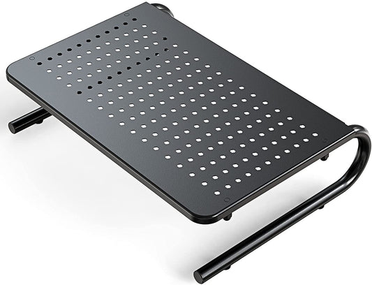 Monitor Stand Riser, Monitor Riser, Laptop Stand for Desk, Laptop Riser, Desk Organizer for Monitor, Laptop Shelf w/Vented for Screen, Computer Stand for Laptop, PC, Printer, for Home & Office