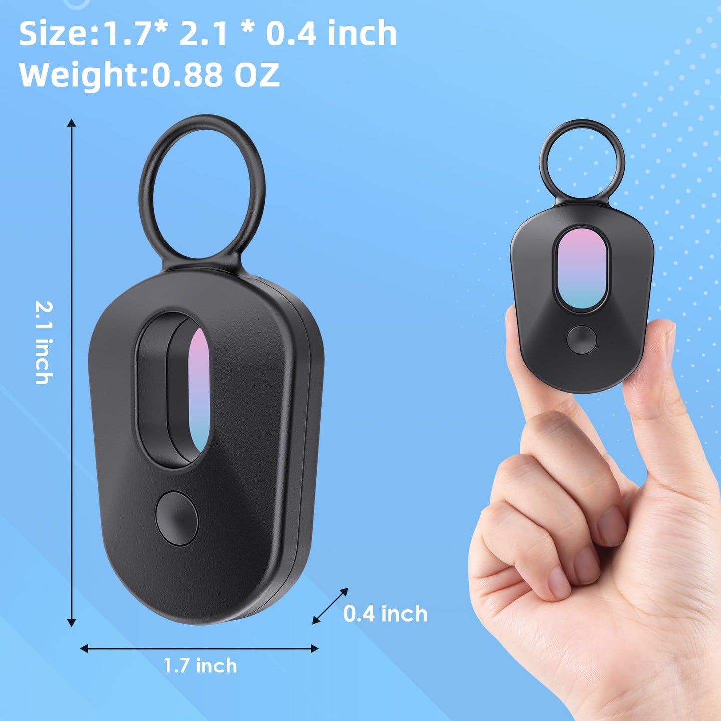 Hidden-Camera-Detectors [2025 Upgraded] Anti-Spy Anti-Bug Camera Detector Spy Camera Finder,720H Rechargeable Battery Infrared Scanning Portable for Travel,Hotel,Bathroom,Office,Car,AirBnb(1 Pack)