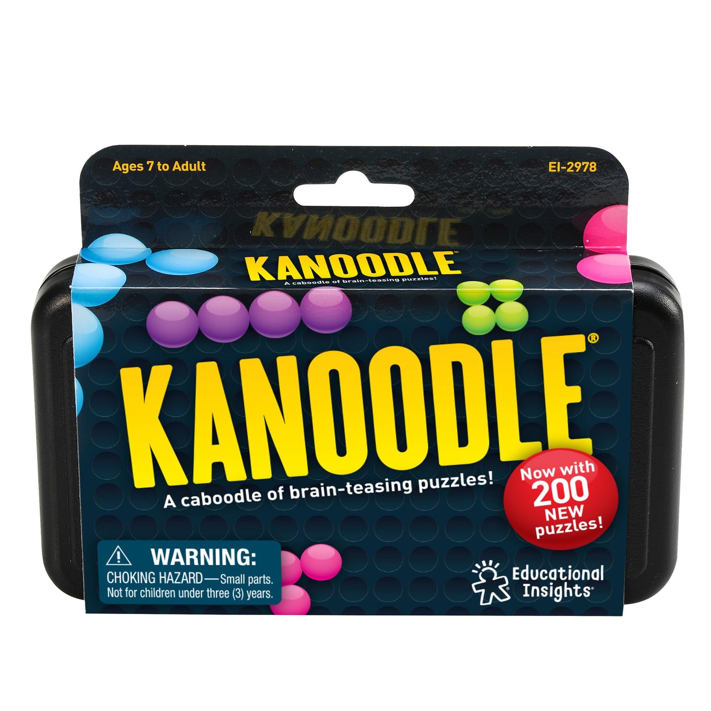 Educational Insights Kanoodle 3D Brain Teaser Puzzle Game, Featuring 200 Challenges, Easter Basket Stuffers for Kids, Gift for Ages 7+