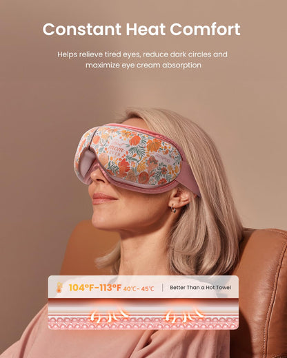 RENPHO Mothers Day Gifts for Mom, Eye Massager with Heat Birthday Gifts for Dad Women Men Her Him Eye Mask for Migraines, Eye Care, Migraine Relief