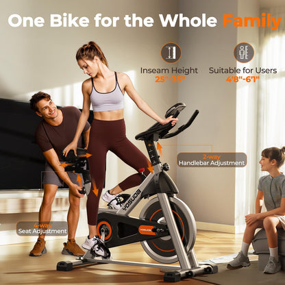 YOSUDA Indoor Cycling Bike - 2023 Version - Stationary Bike with Tablet Mount & Comfortable Seat Cushion