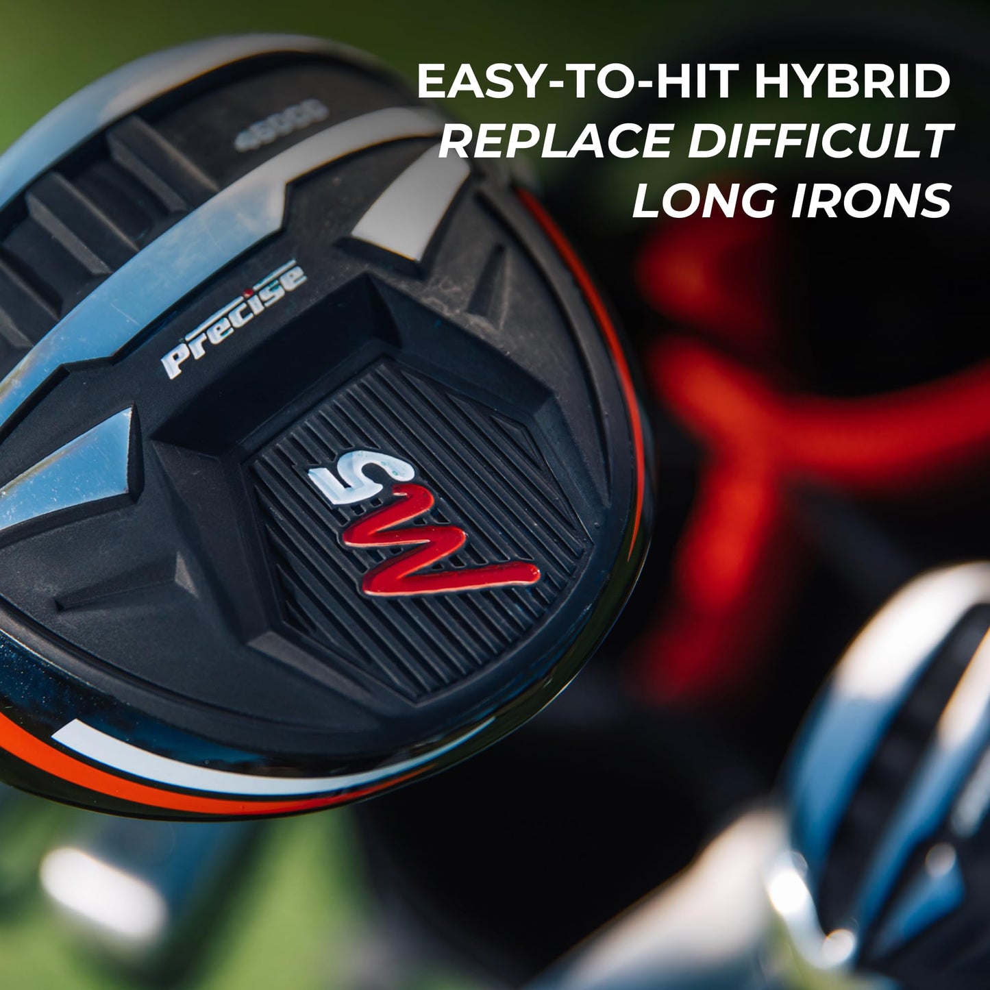 Precise M5 Golf Clubs Set for Men | Lighweight Graphite & True Temper Stainless Steel Shafts w/Precise Alignment Putter & Stand Bag | Left/Right Hand Options & Regular/Tall Complete Golf Club Sets