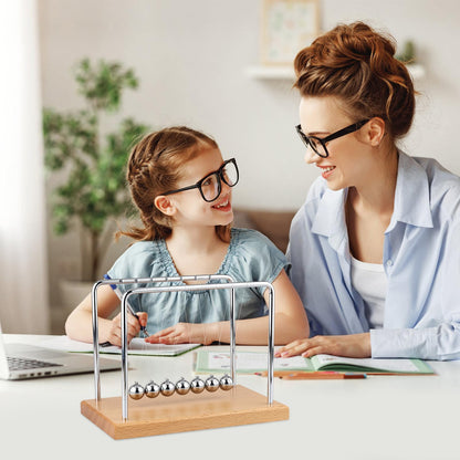 Smilesorg Newton's Cradle Balance Balls Fascinating Physics Gadget for Home and Office 7 Beads