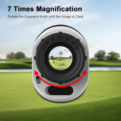 PEAKPULSE 1200 Yards Mini Range Finder Golf Rangefinder HDLCD 7X Magnification with Slope Laser Distance Rangefinder for Men Women Junior Rechargeable Flag Pole Locked with Vibration Angle Measurement
