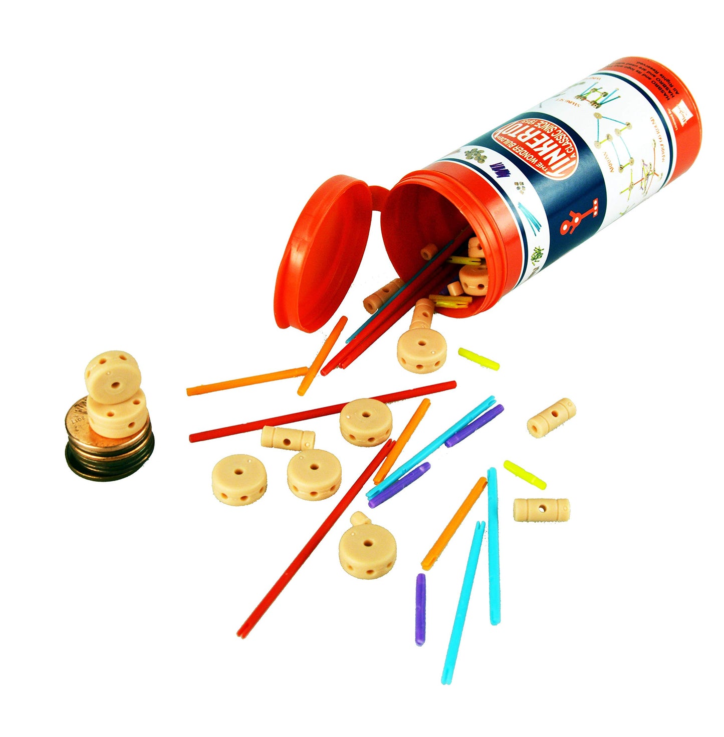 Worlds Smallest World's Smallest Tinker Toys, Multicolor, Model:543