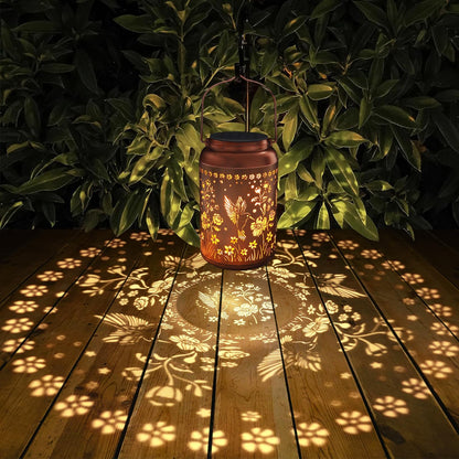 Mothers Day Gifts Solar Lanterns Outdoor Waterproof Hummingbird Garden Decor Gifts for Women Mom Grandma Hanging Solar Lights Metal Solar Decoration Outside for Yard, Backyard, Patio Deals